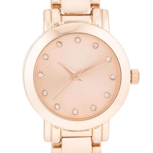 Rose Gold Watch With Crystals *USA IMPORT*